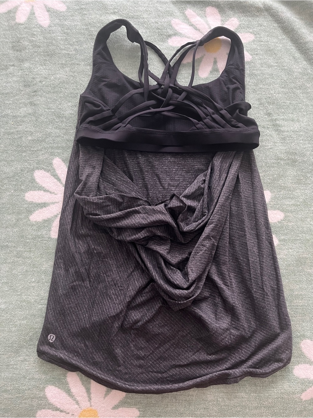 lululemon athletica Women's Strappy Back Tank - Charcoal - Picture 2 of 3
